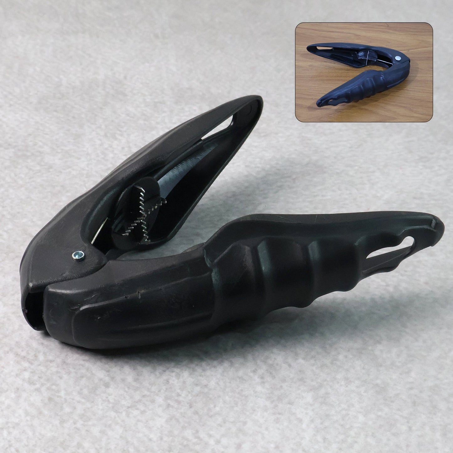 Heavy duty multipurpose nut and seafood cracker tool in hand