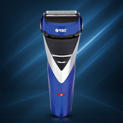 Orbit rechargeable electric foil shaver with dual head precision blades
