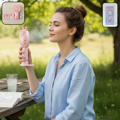 Personal cooling mini fan ideal for travel and outdoor use