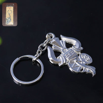 Decorative Mahakal Trishul metal keychain set perfect for gifting