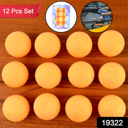 Close-up of a bright orange 3-star seamless table tennis ball with smooth surface
