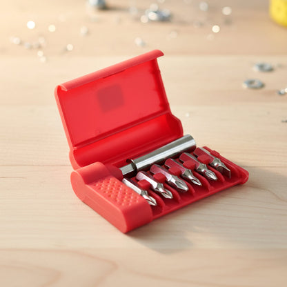 Compact set of screwdriver bits for precision electronic work