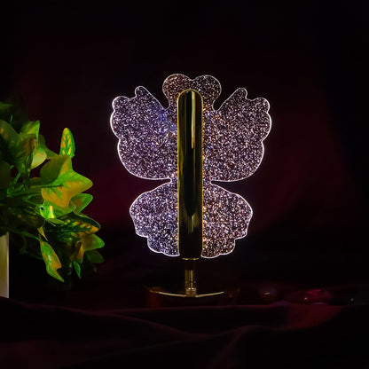 Four-leaf clover design crystal table lamp for home decor
