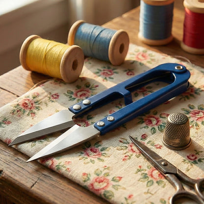 Sewing scissors cutting fabric smoothly during crafting projects