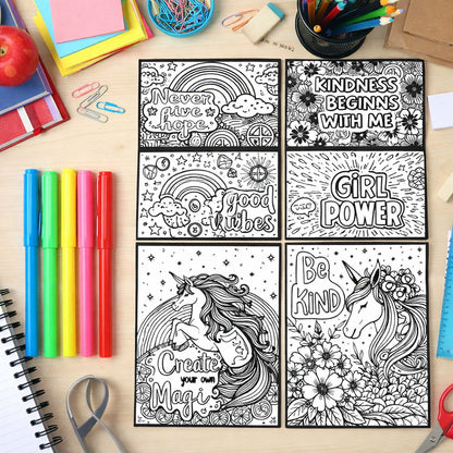 Kids colouring poster from Creative Kids Colouring & Activity Poster Set