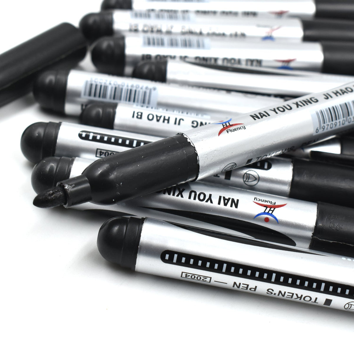 InkGlow Permanent Black Markers ideal for official document marking.