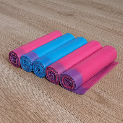 Pack of biodegradable garbage bag rolls sized 45x50 cm for eco-friendly waste disposal