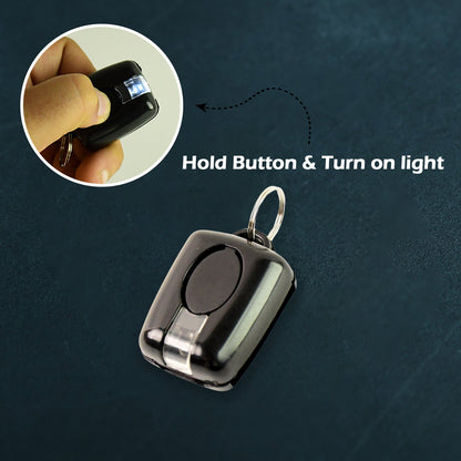 Keychain torch with ultra-bright LED beam for nighttime visibility