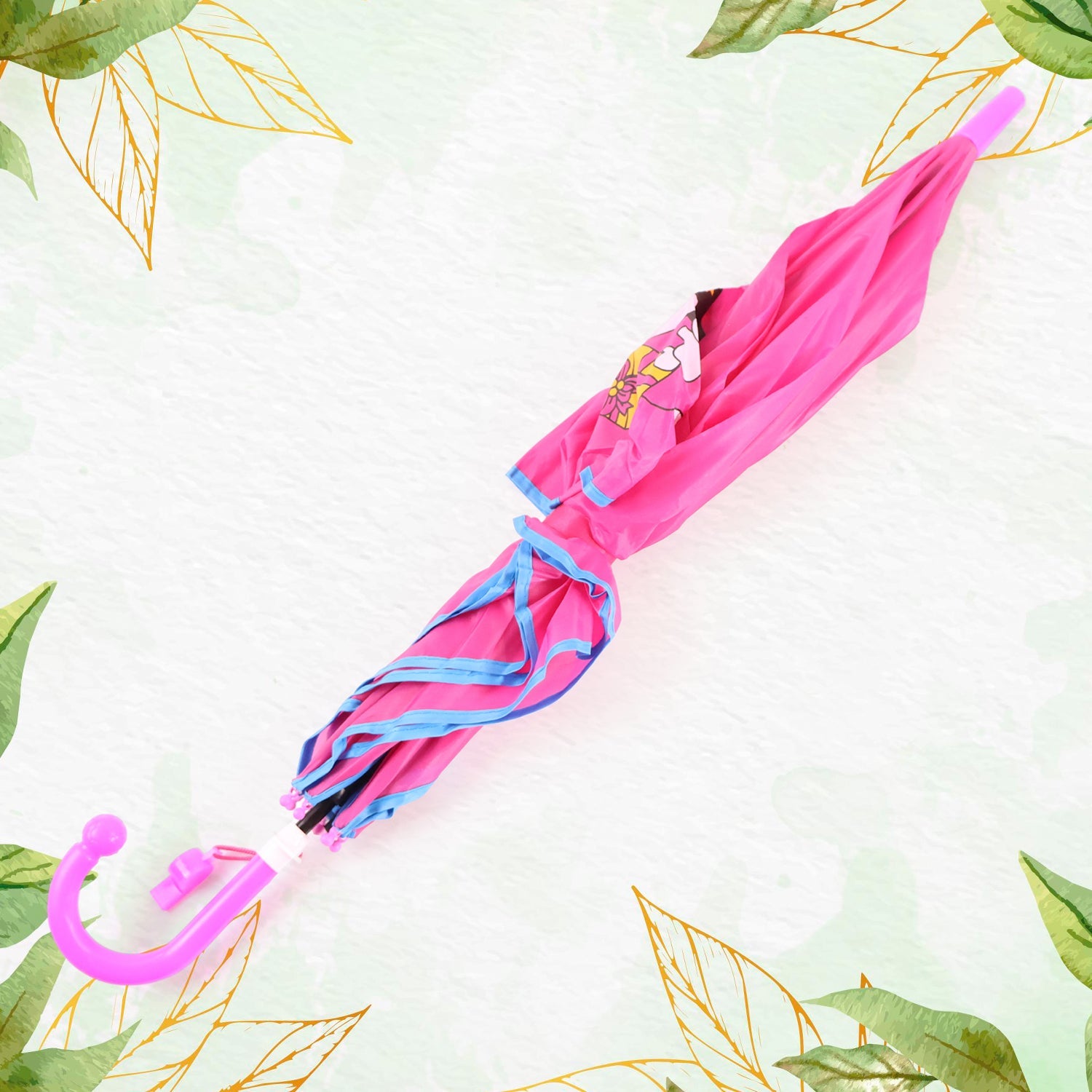 Retro style hook-handle umbrella featuring waterproof polyester fabric