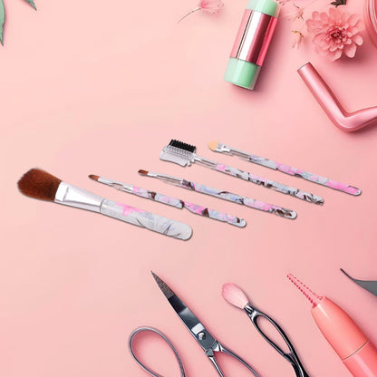 Decorative floral makeup brushes perfect for precise cosmetic application