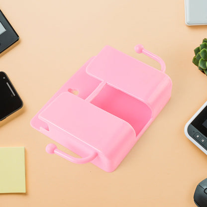 Wall mount mobile charging stand with built-in hook for convenience