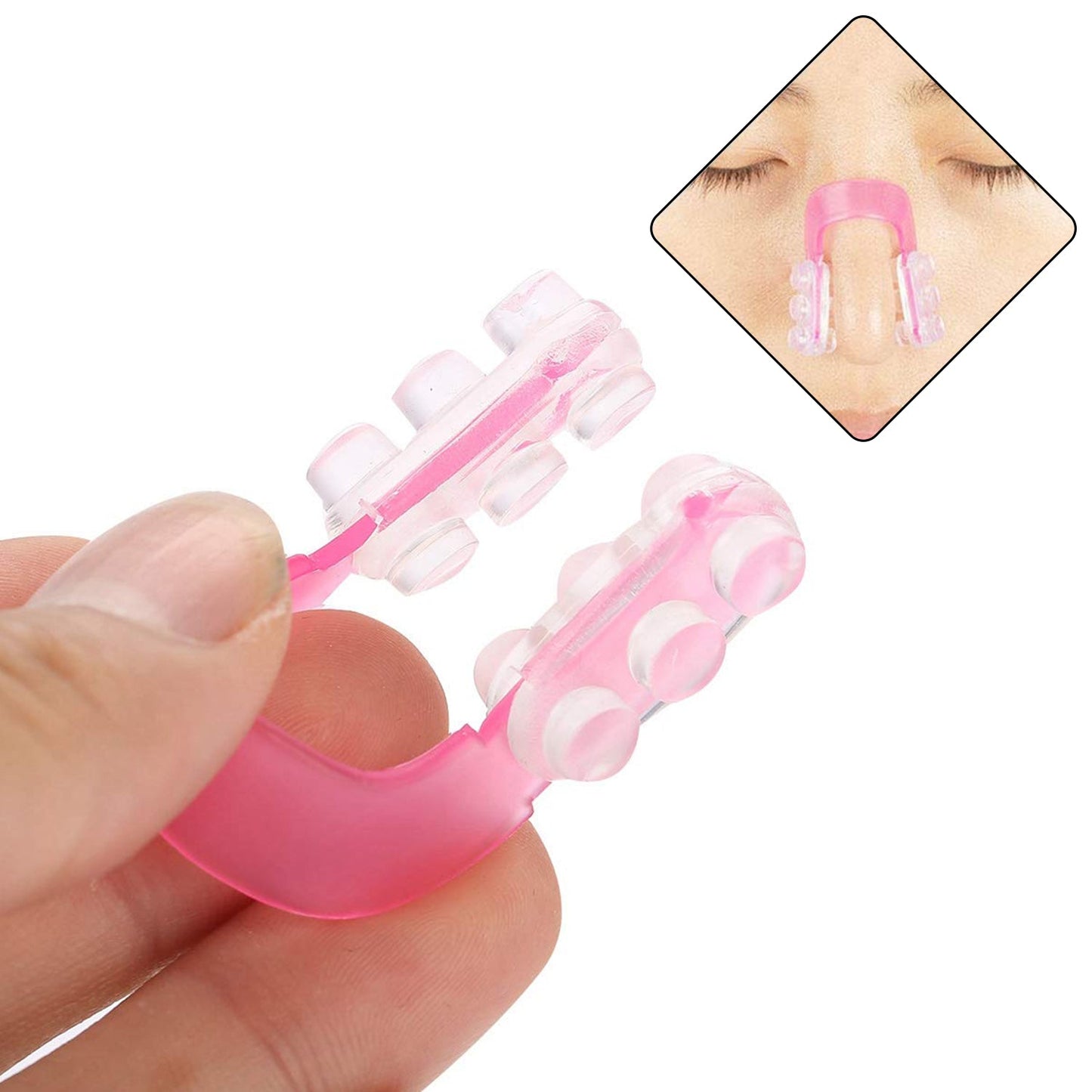 Nose Up Lifting Shaper Clip showing ergonomic U-shape grip for secure nose bridge fit