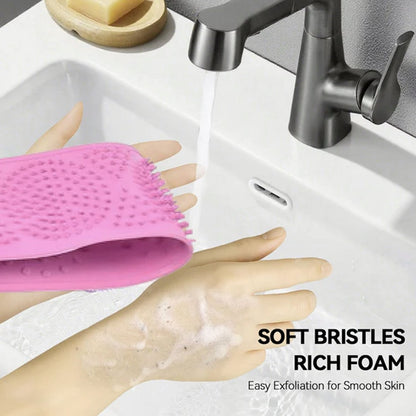 Dual-sided silicone scrub belt suitable for men and women