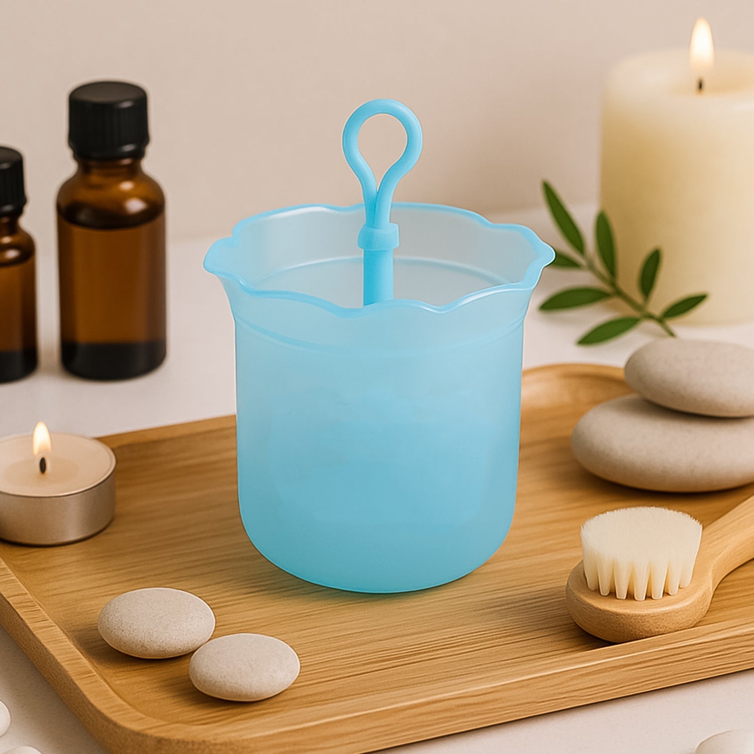 Close-up of lush foam produced by Micro Bubble Foaming Cleanser Cup
