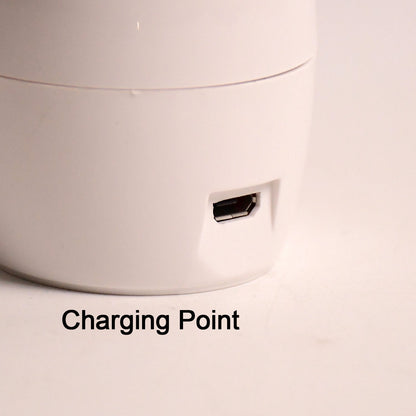 Side angle of plug-in LED nail dryer showing compact design