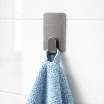 Pack of multiple stick-on adhesive wall hooks
