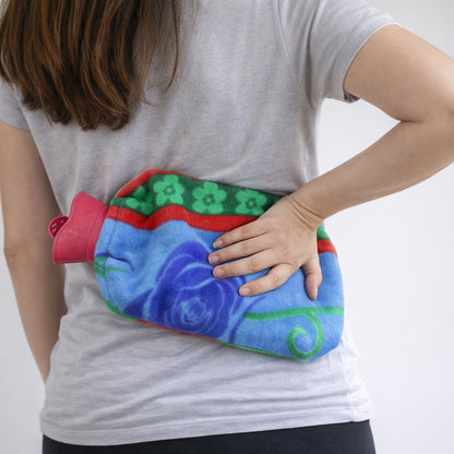 Heat therapy hot water bottle perfect for home wellness use