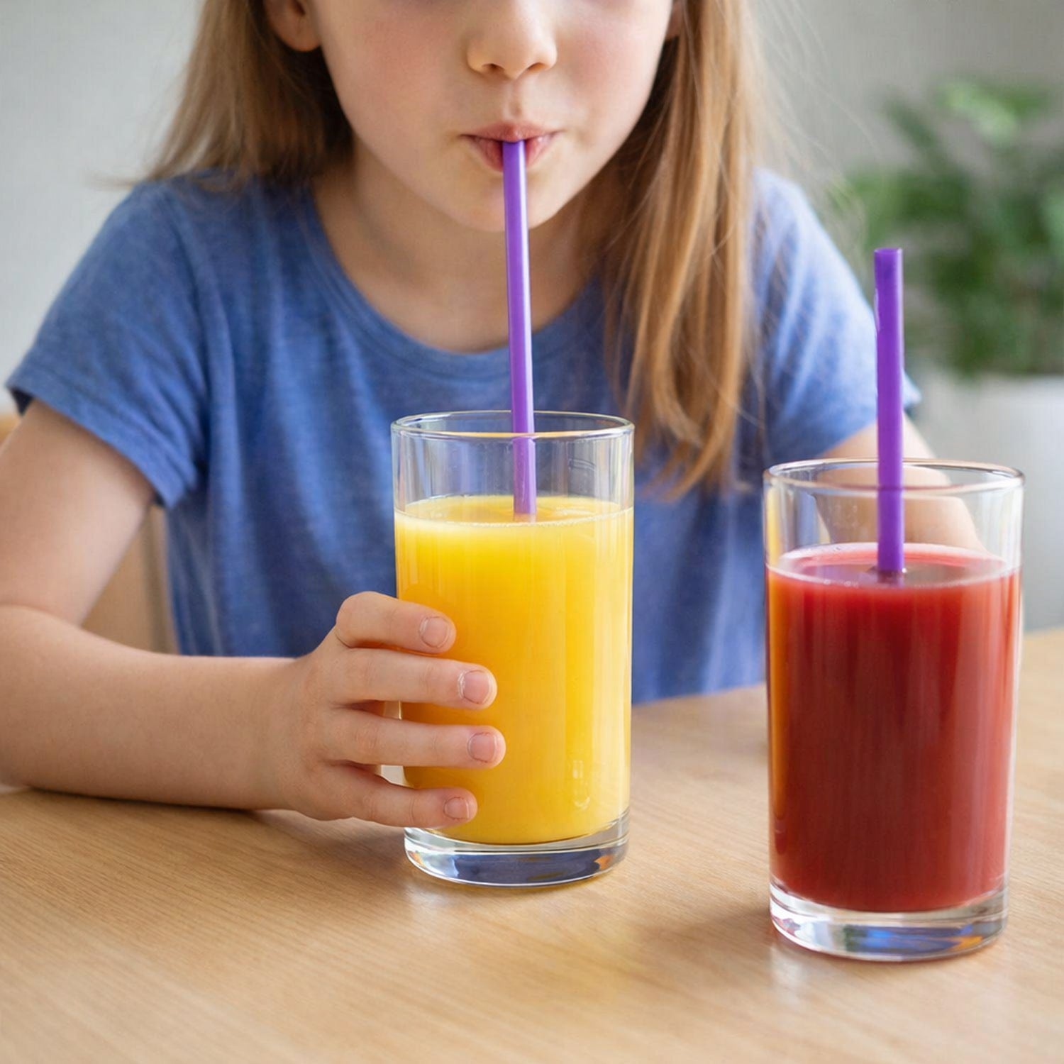 Durable plastic straws designed for multiple uses and cold beverages