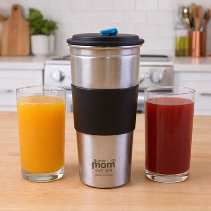 Leakproof travel drinkware with secure sipping lid