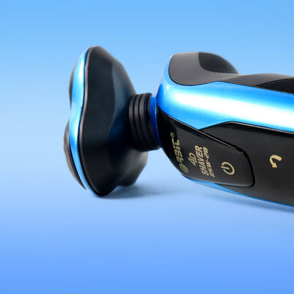 Compact 4D shaver ideal for travel and daily grooming