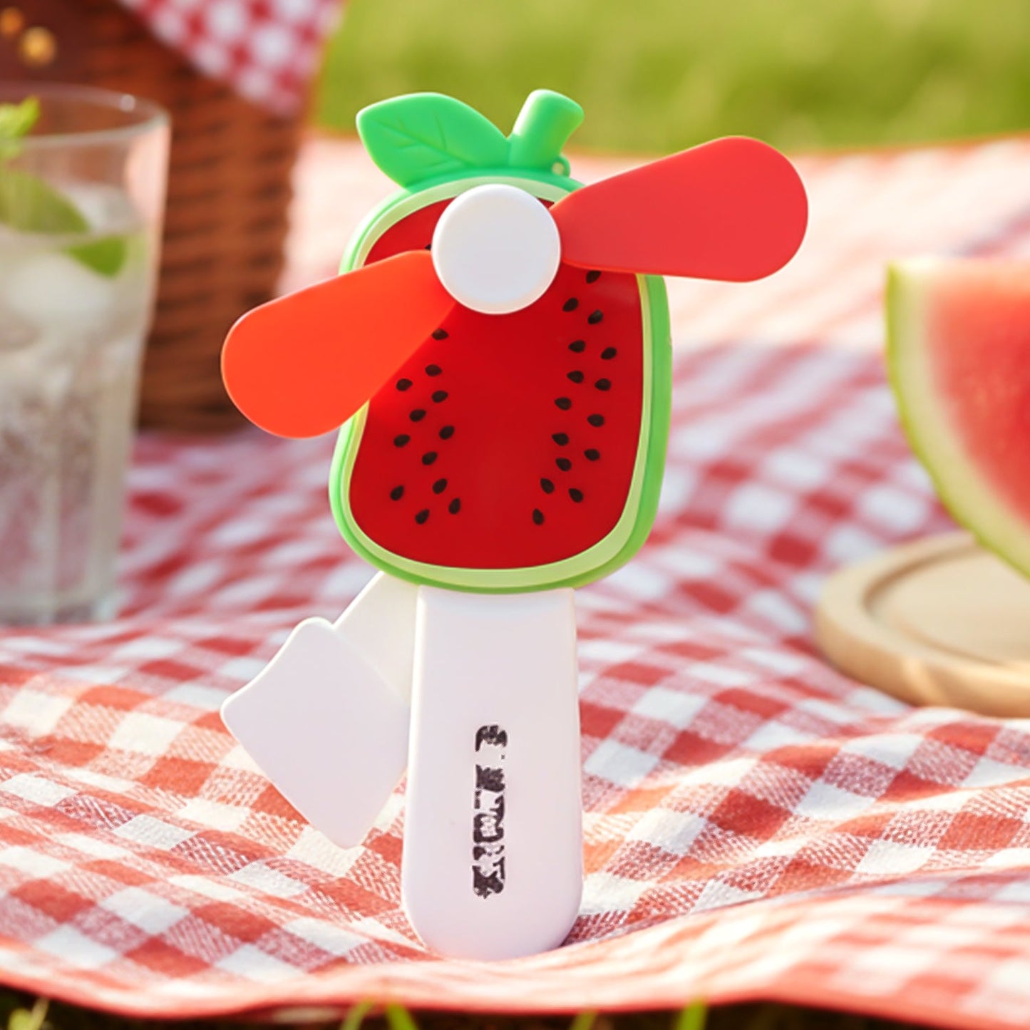 Assorted cartoon design mini portable fans perfect for summer