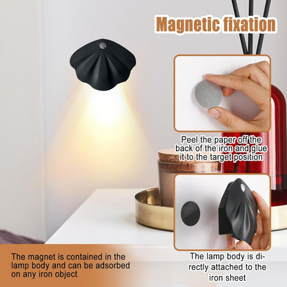 USB rechargeable motion sensor light in stylish shell design