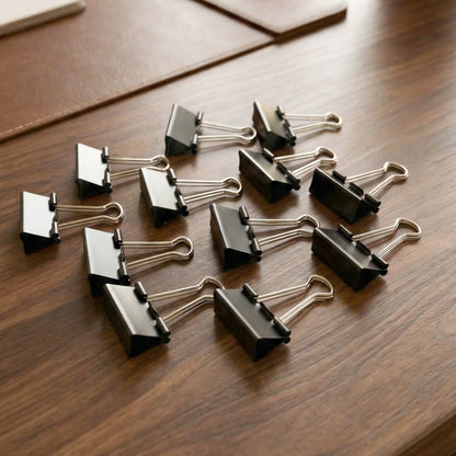 Heavy-duty metal binder clip for binding documents securely