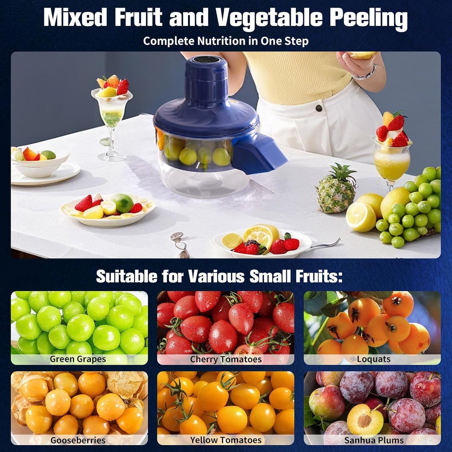 Packaging box for multi-purpose fruit and vegetable peeler set