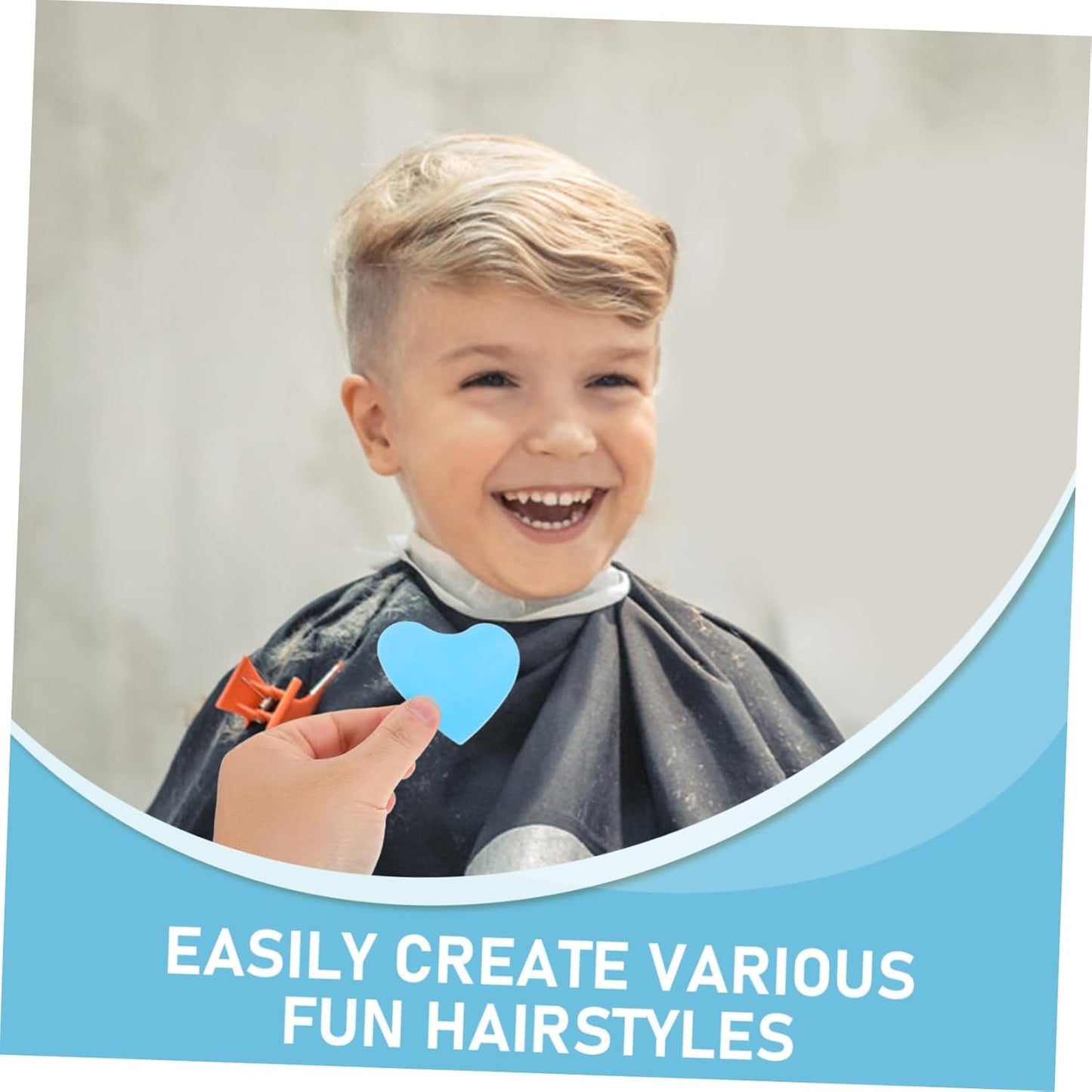 Smooth-edged hair trimmer molds from haircut design stencil set for fade looks