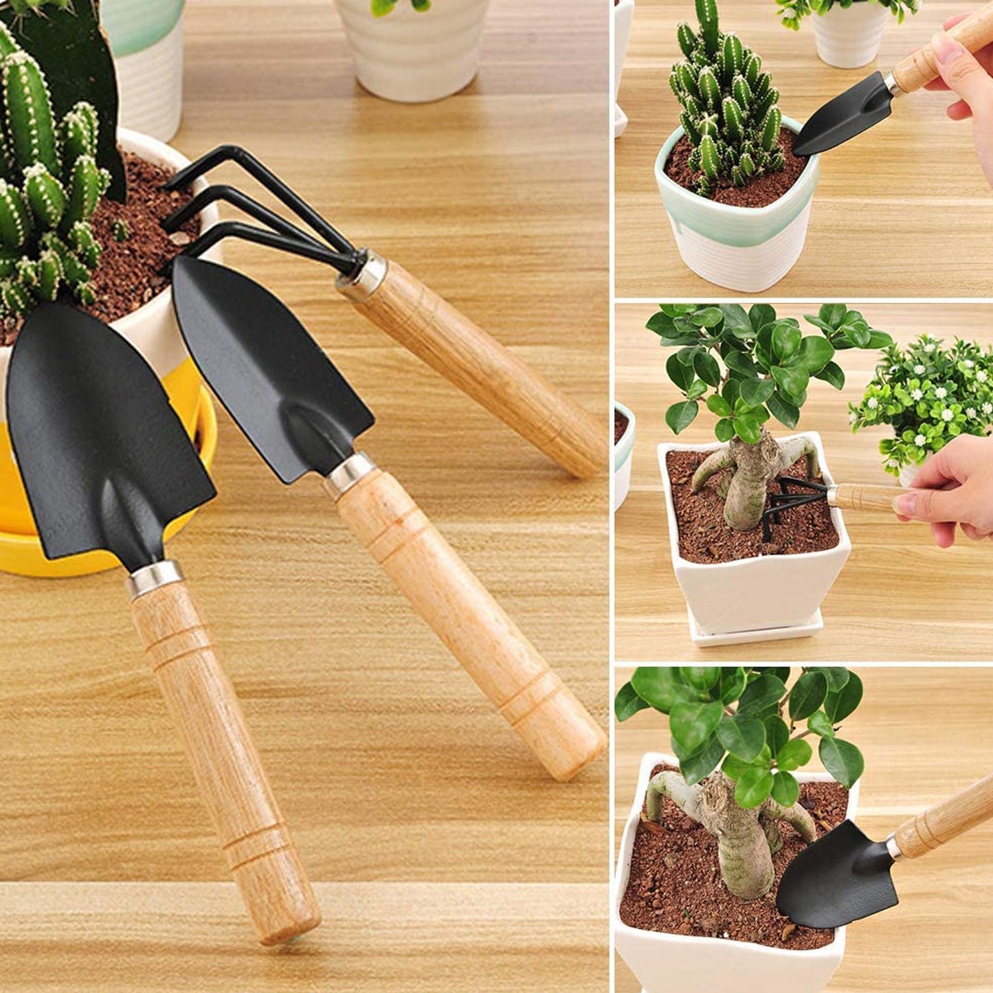 Gardening tool set ideal for planting and soil maintenance