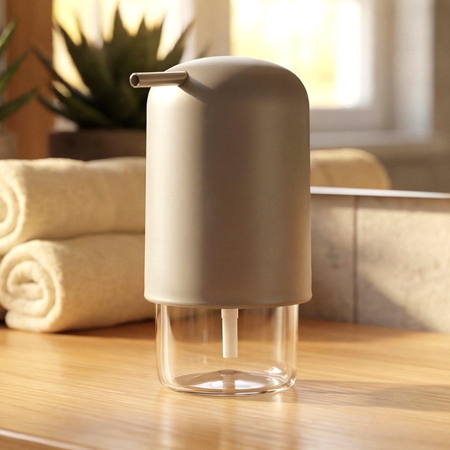 Penguin-shaped hand wash dispenser bottle for bathroom and kitchen
