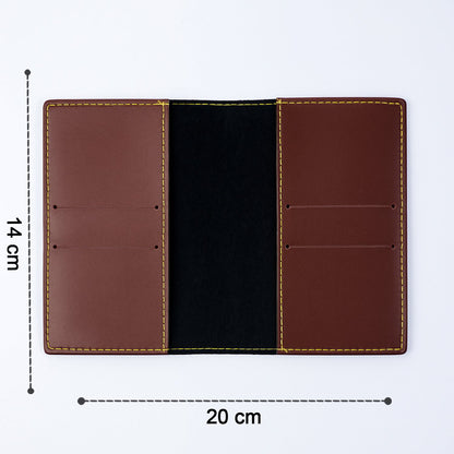 Slim PU leather travel wallet compact and easy to carry in pocket or bag