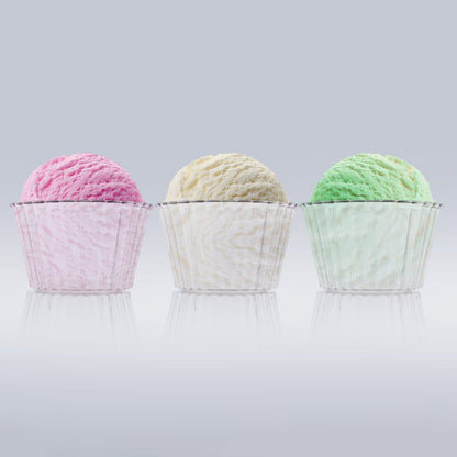 Glossy finish plastic dessert bowls safe for children’s use