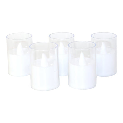 Decorative flameless votive candle set ideal for home and festival use