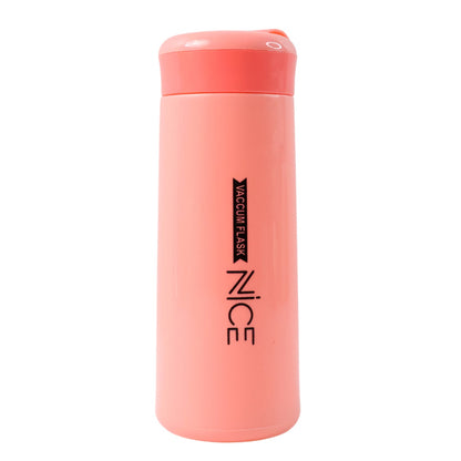 Reusable pink plastic water bottle for eco-friendly hydration