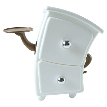 Stable base and side hook of the small 2 layer storage drawer organizer