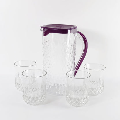Complete Supermom serving jug set with 1500 ML jug and four 300 ML tumblers