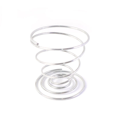 Spiral egg holder made of rust-resistant stainless steel for kitchen use