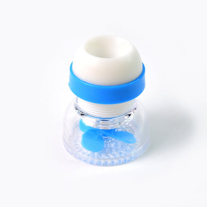 Compact ABS plastic kitchen faucet filter attachment for splash reduction