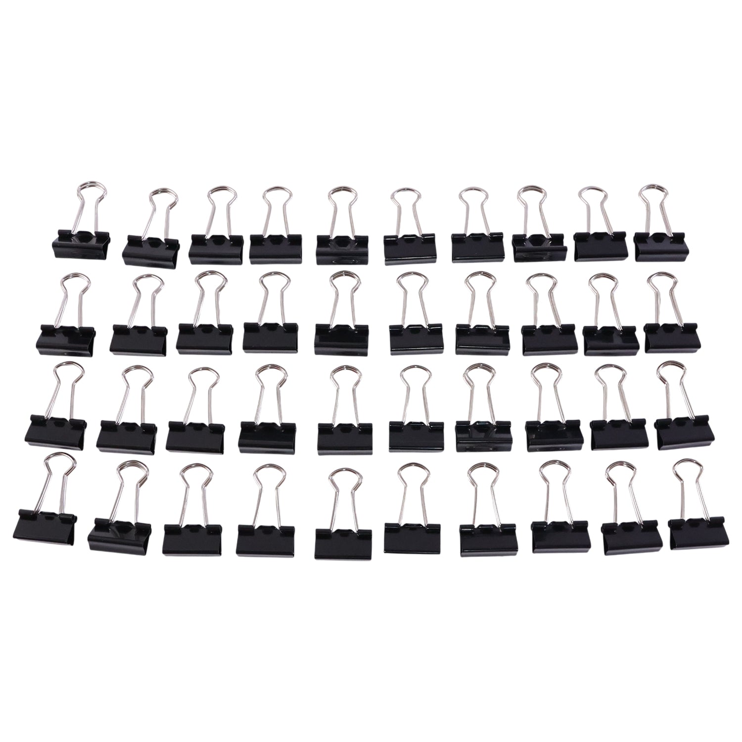 Compact 19 mm heavy-duty binder clips ideal for paperwork