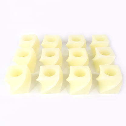 LED flameless tealight lamps in square design perfect for pooja and parties