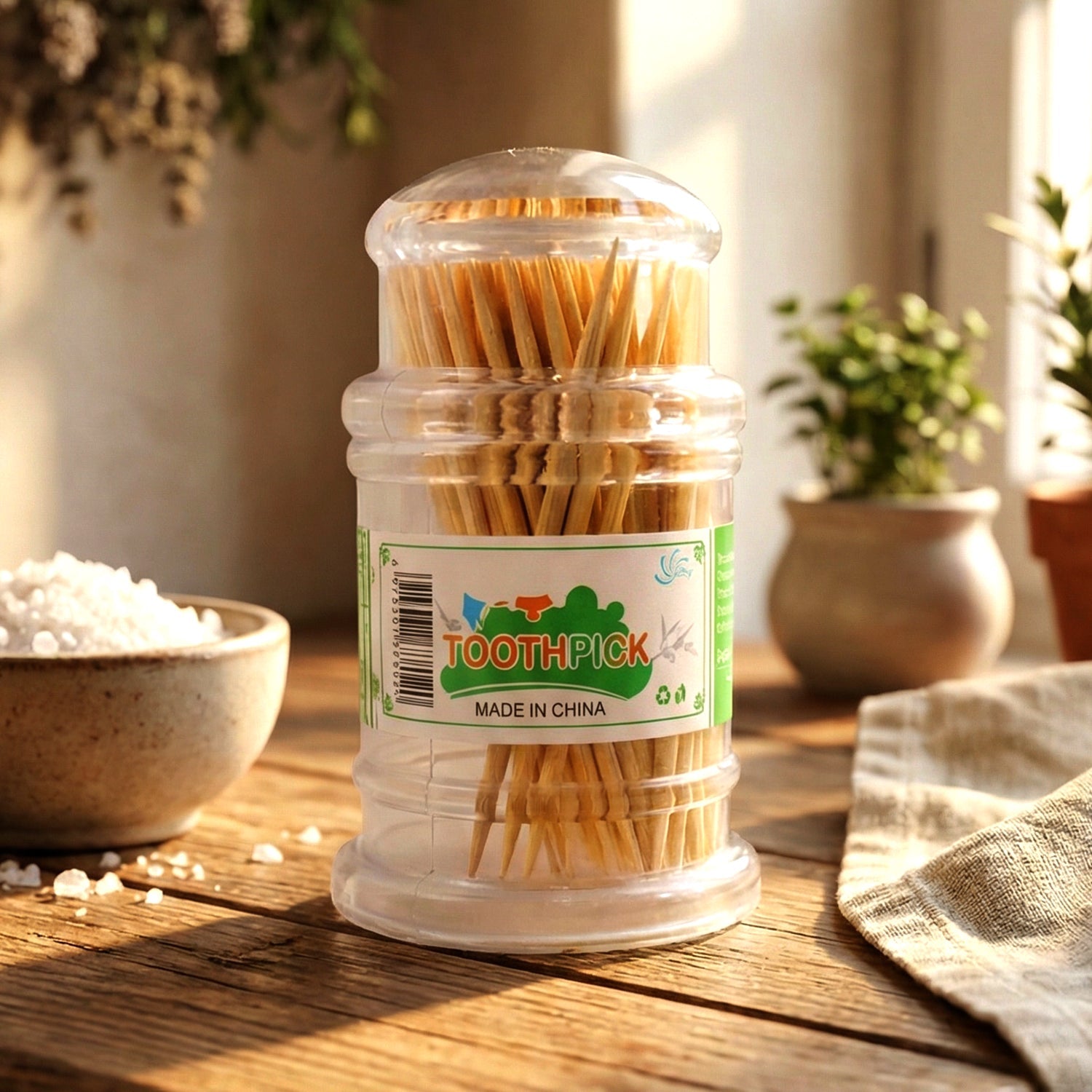Classic premium wooden toothpick stand for hygiene maintenance