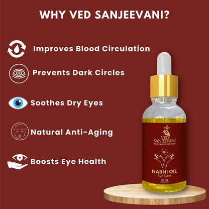 Organic Nabhi Oil promoting better vision and eye muscle strength