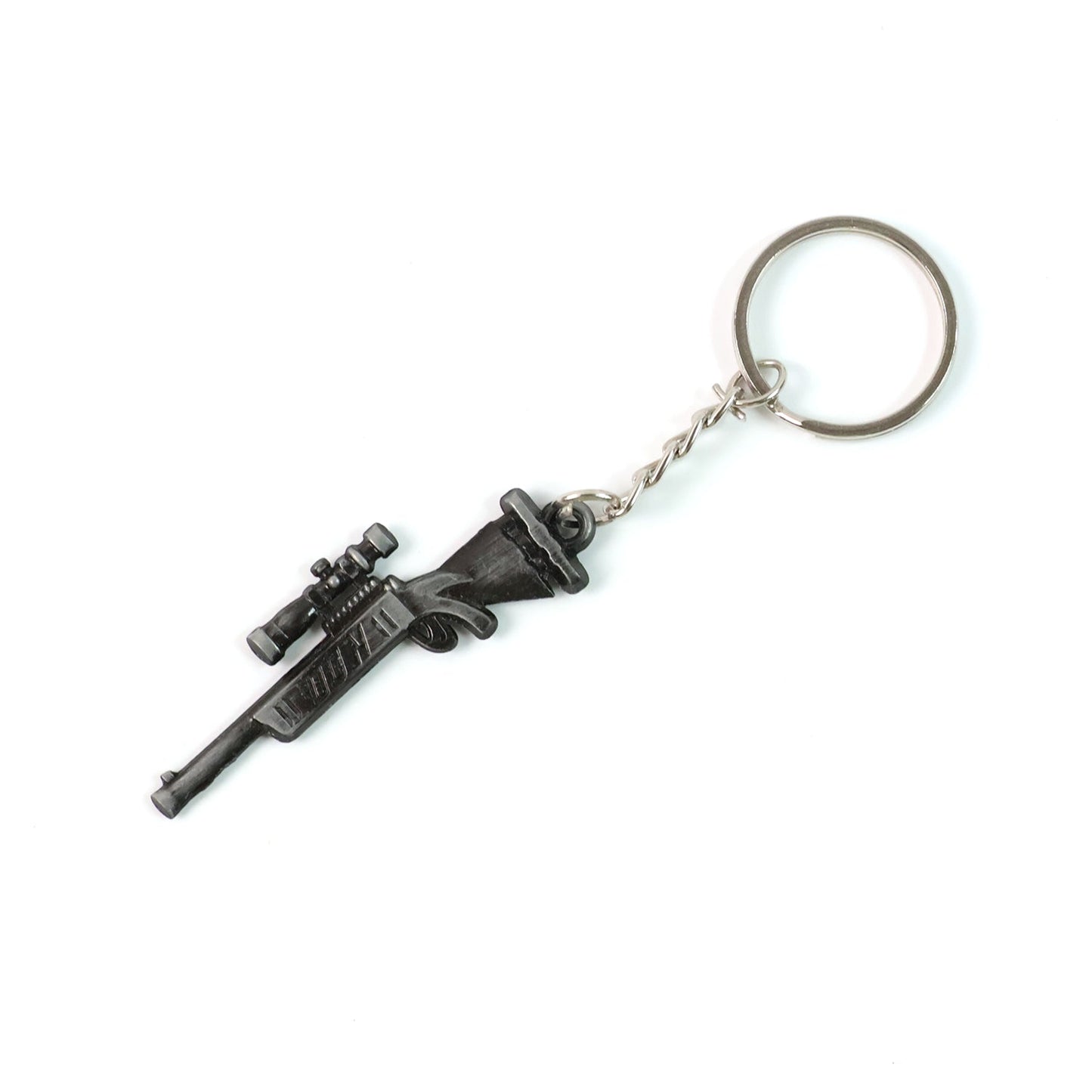 Miniature rifle gun metal keychain, lightweight and durable accessory