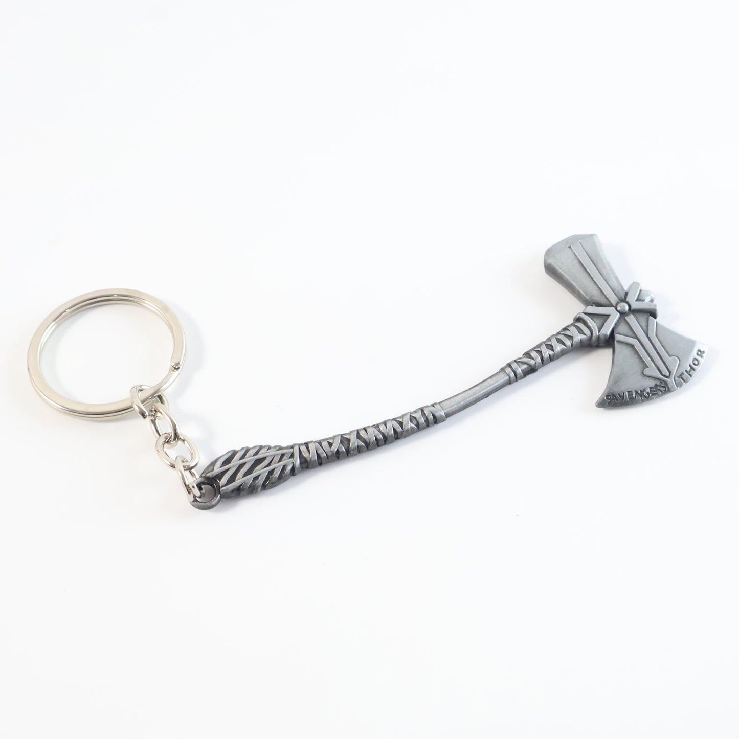 Stylish matte finished axe keychain ideal for keys or bag decoration