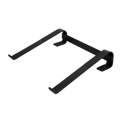 Compact metal desk laptop rack saving workspace