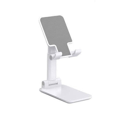Compact foldable mobile stand for desk organization and video calls