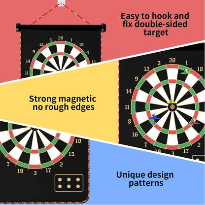 Soft magnetic darts sticking securely to the magnetic dart board surface