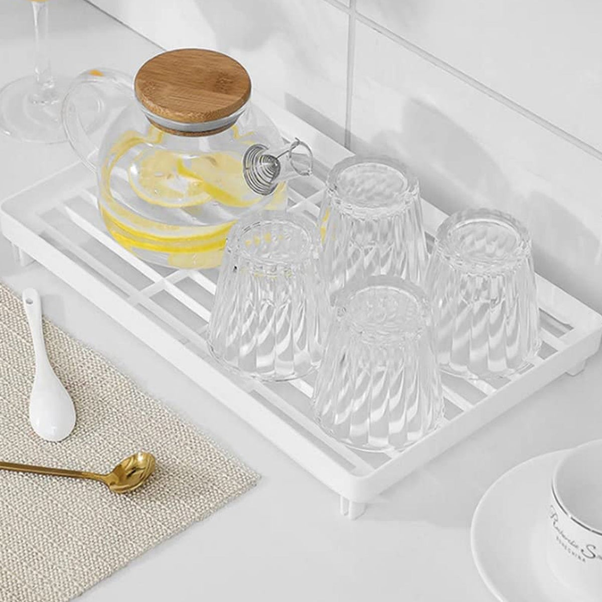 Compact plastic storage shelf rack organizer with hollow design