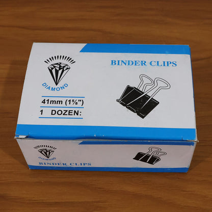 Reusable metal binder clip 32mm size for school and office use